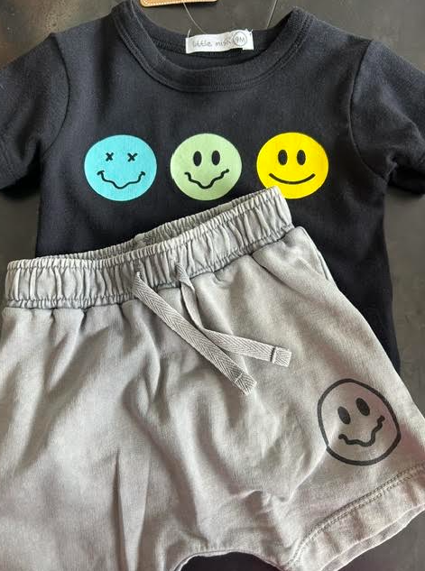 Smiley Tee &amp; Shorts Set 12M