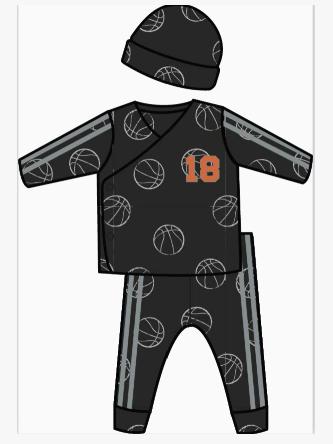 Athletic Basketball 3 Piece Thermal Set