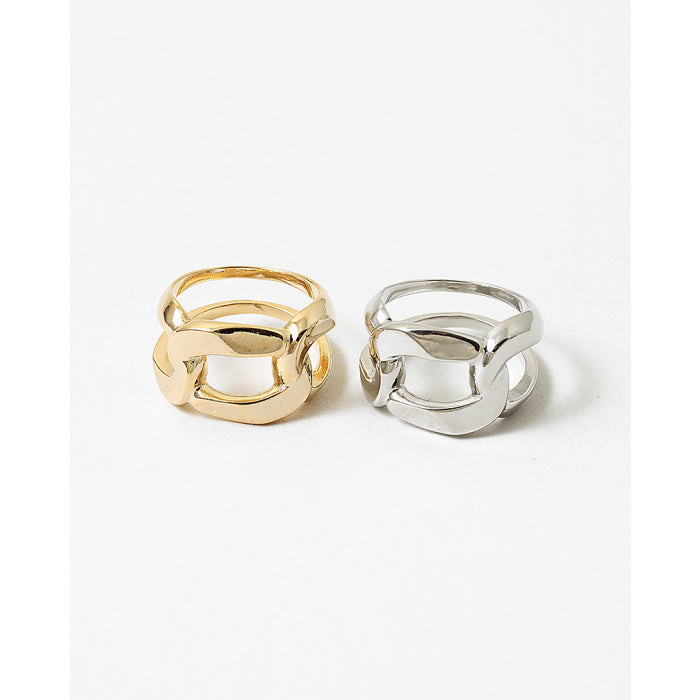 Chain Link Ring Silver
