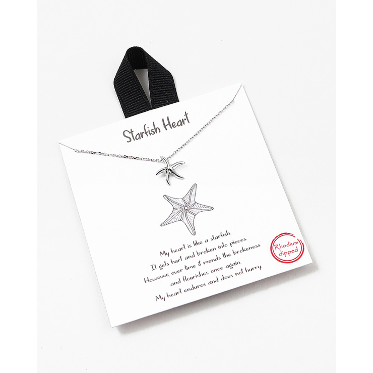 Starfish Heart Necklace