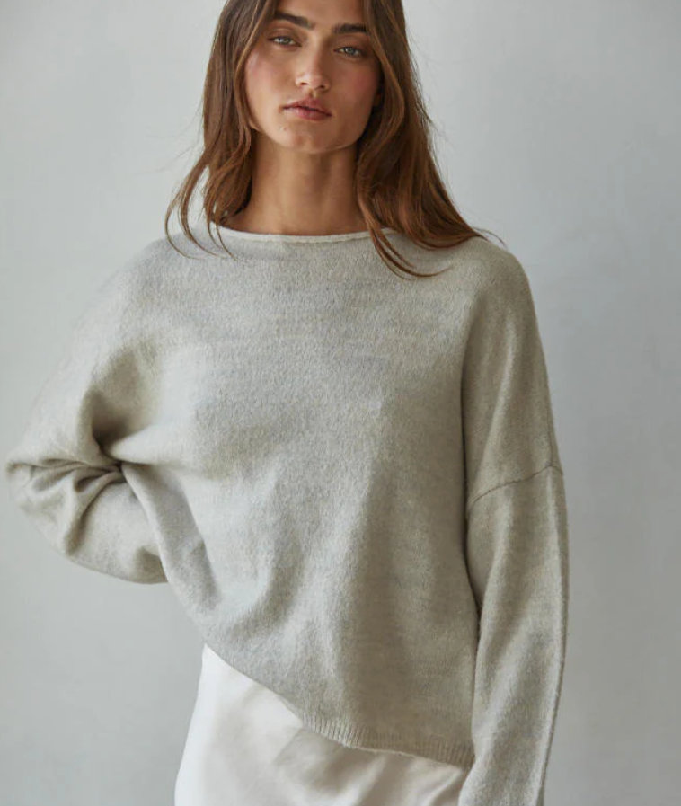 Easy Days Ahead Sweater Heather Grey S