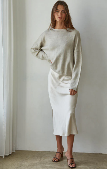Easy Days Ahead Sweater Heather Grey S