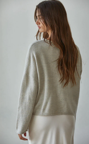 Easy Days Ahead Sweater Heather Grey S