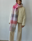 Beaufort Gingham Scarf - Lavender Pink