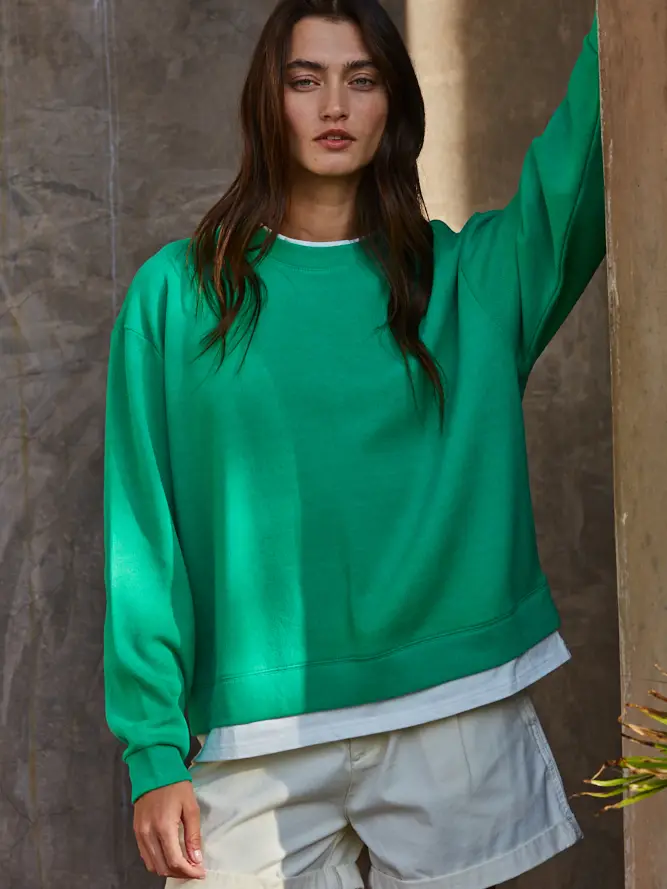 Varsity Green Sweater