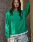 Varsity Green Sweater