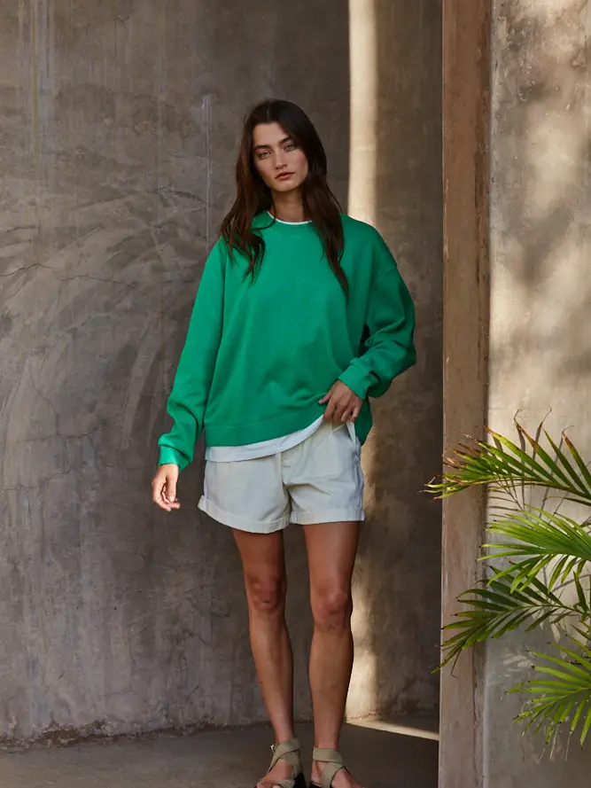 Varsity Green Sweater
