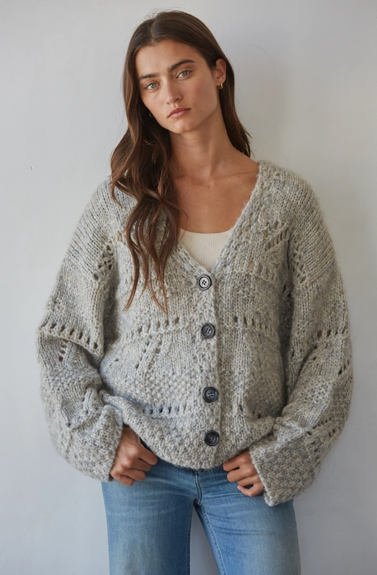Aven Crochet Cardigan Sweater
