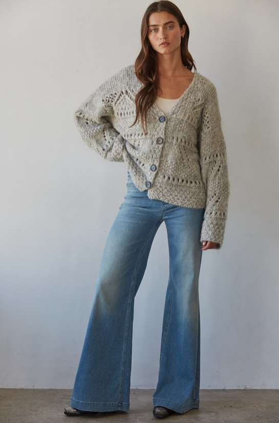 Aven Crochet Cardigan Sweater