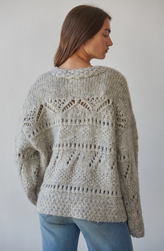 Aven Crochet Cardigan Sweater