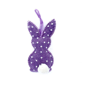 Bunny Rabbit Ornament Purple
