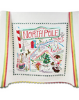 North Pole City Dish Towel