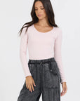 Seamless Long Sleeve Tee - Soft Pink