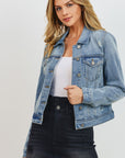 Distressed Denim Jacket