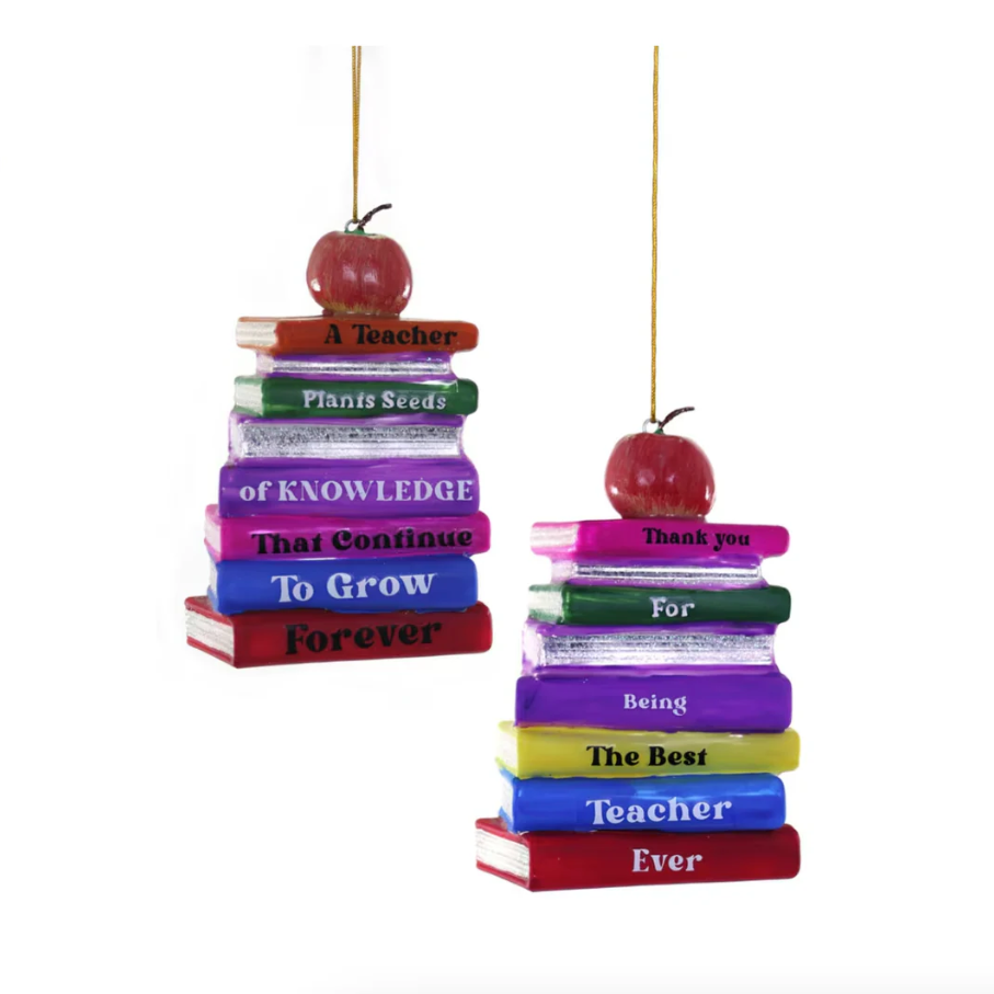 Cody Foster Stack of Books Ornament