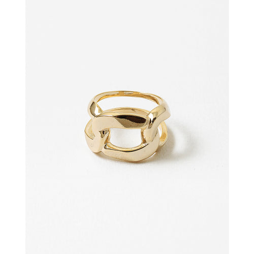 Chain Link Ring Gold
