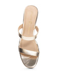 Gold Metallic Tete Heel