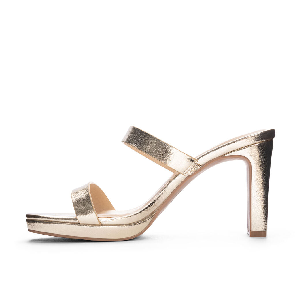 Gold Metallic Tete Heel
