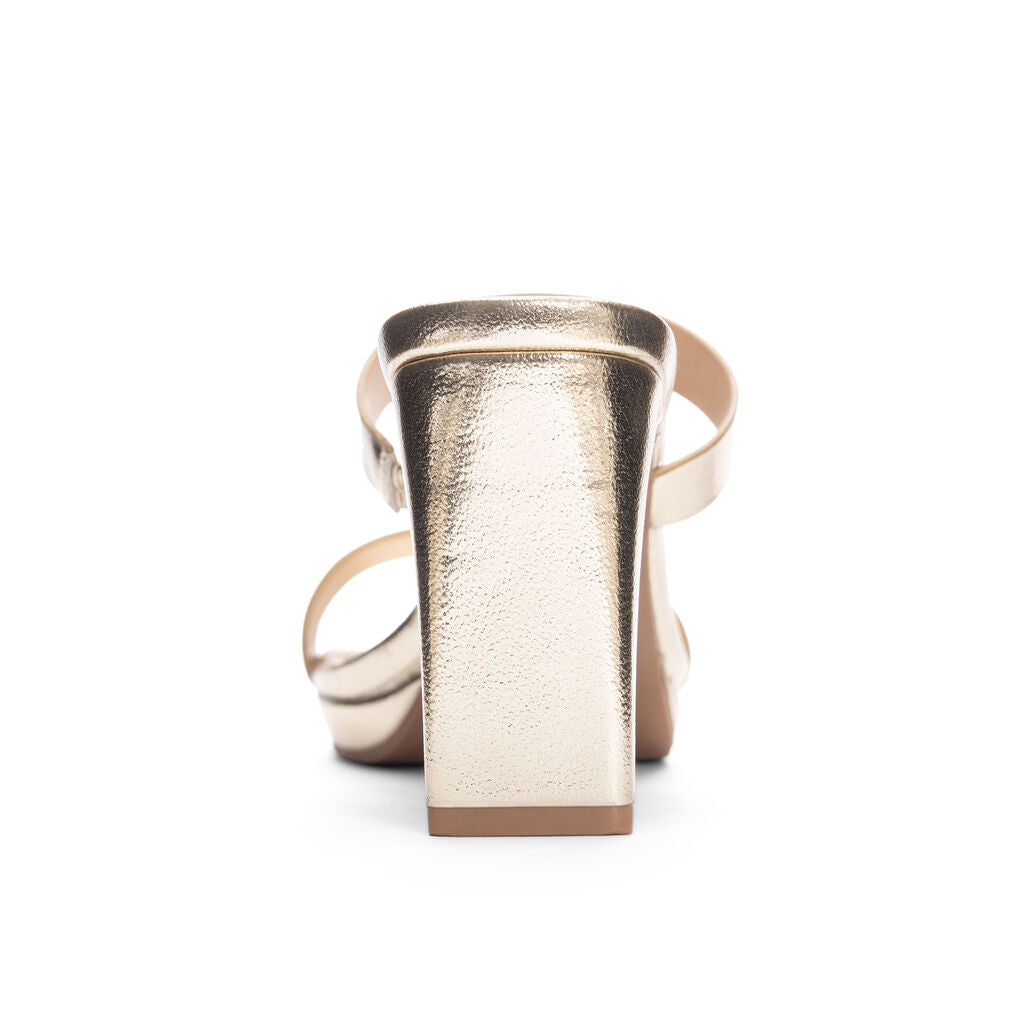 Gold Metallic Tete Heel