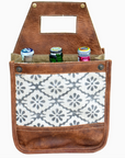 White Canvas Pattern Beer Carrier