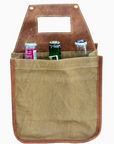 White Canvas Pattern Beer Carrier