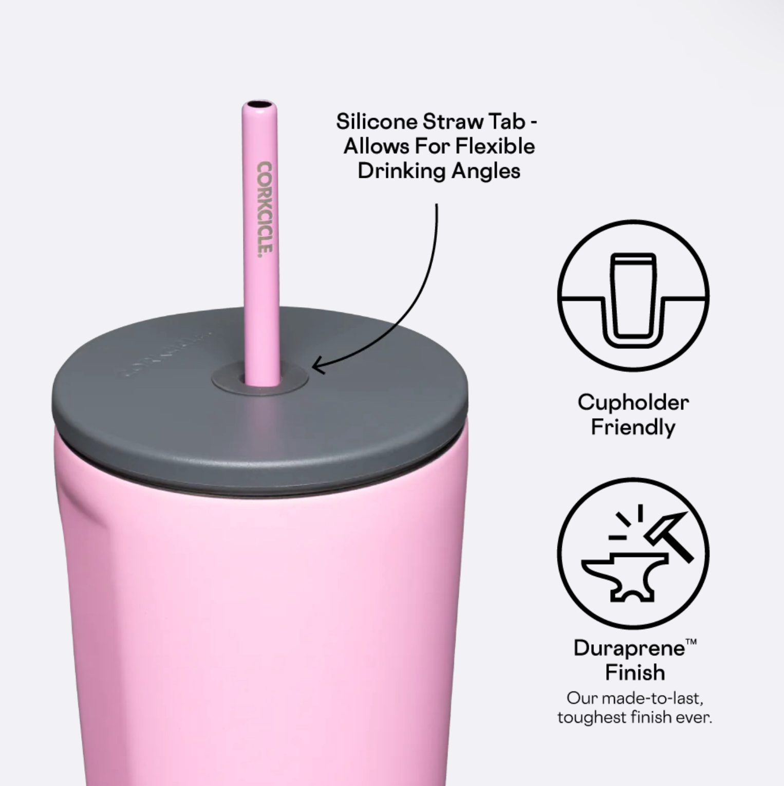 24oz Cold Cup - Sun Soaked Pink