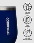 Classic 12oz Stemless - Glossy Navy