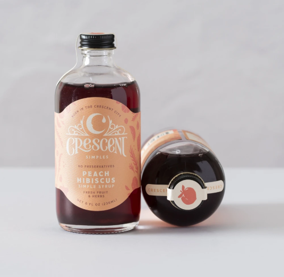 Peach Hibiscus Simple Syrup