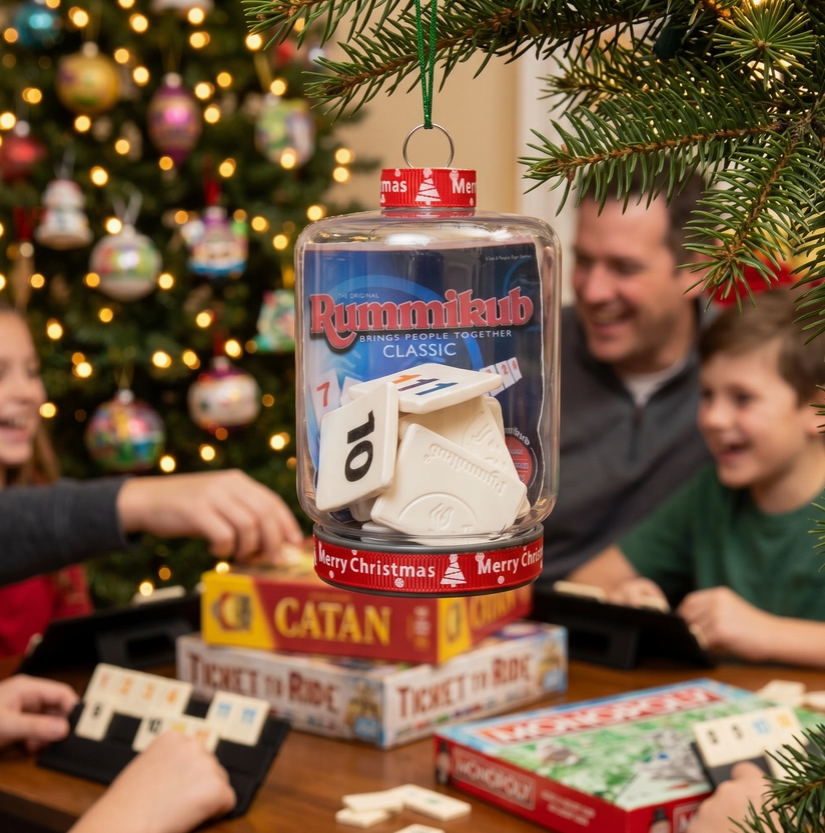 Retro Rummikub Game Ornament