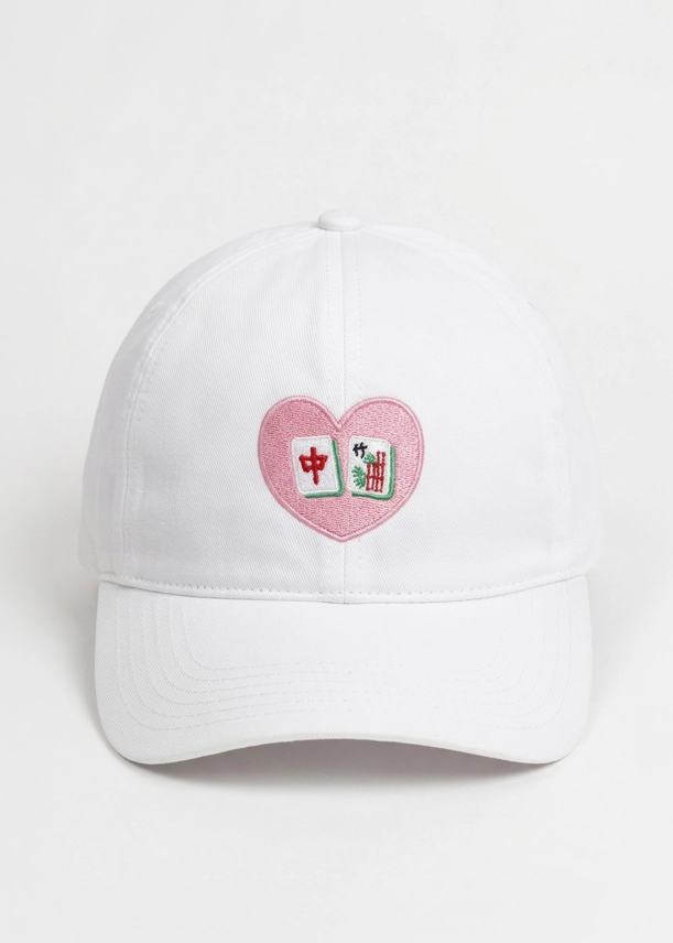 Heart Mahjong Tiles Baseball Hat