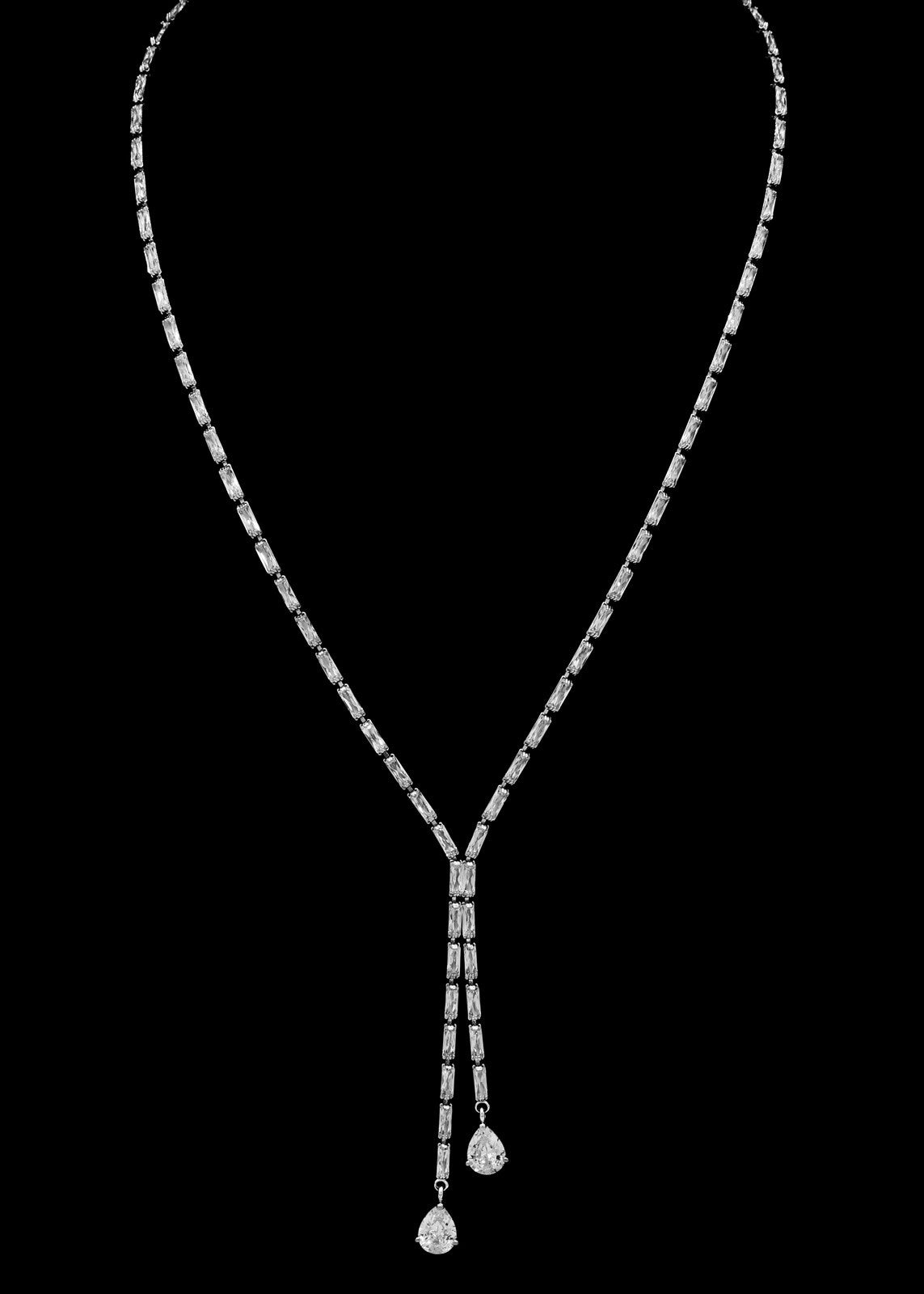 Baguette Waterdrop Necklace