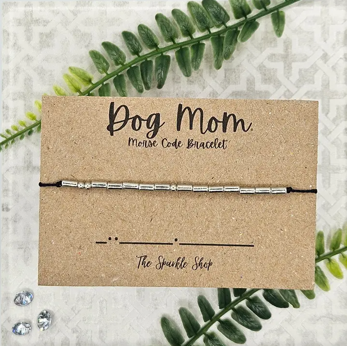 Dog Mom Morse Code Bracelet