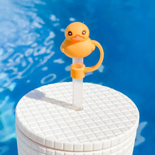 Load image into Gallery viewer, Straw Toppers Rubber Duck