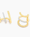 Chart Your Course Hoop Earrings Gold