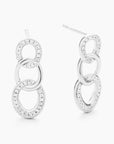 Intertwined Earrings Silver