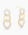 Intertwined Earrings Gold