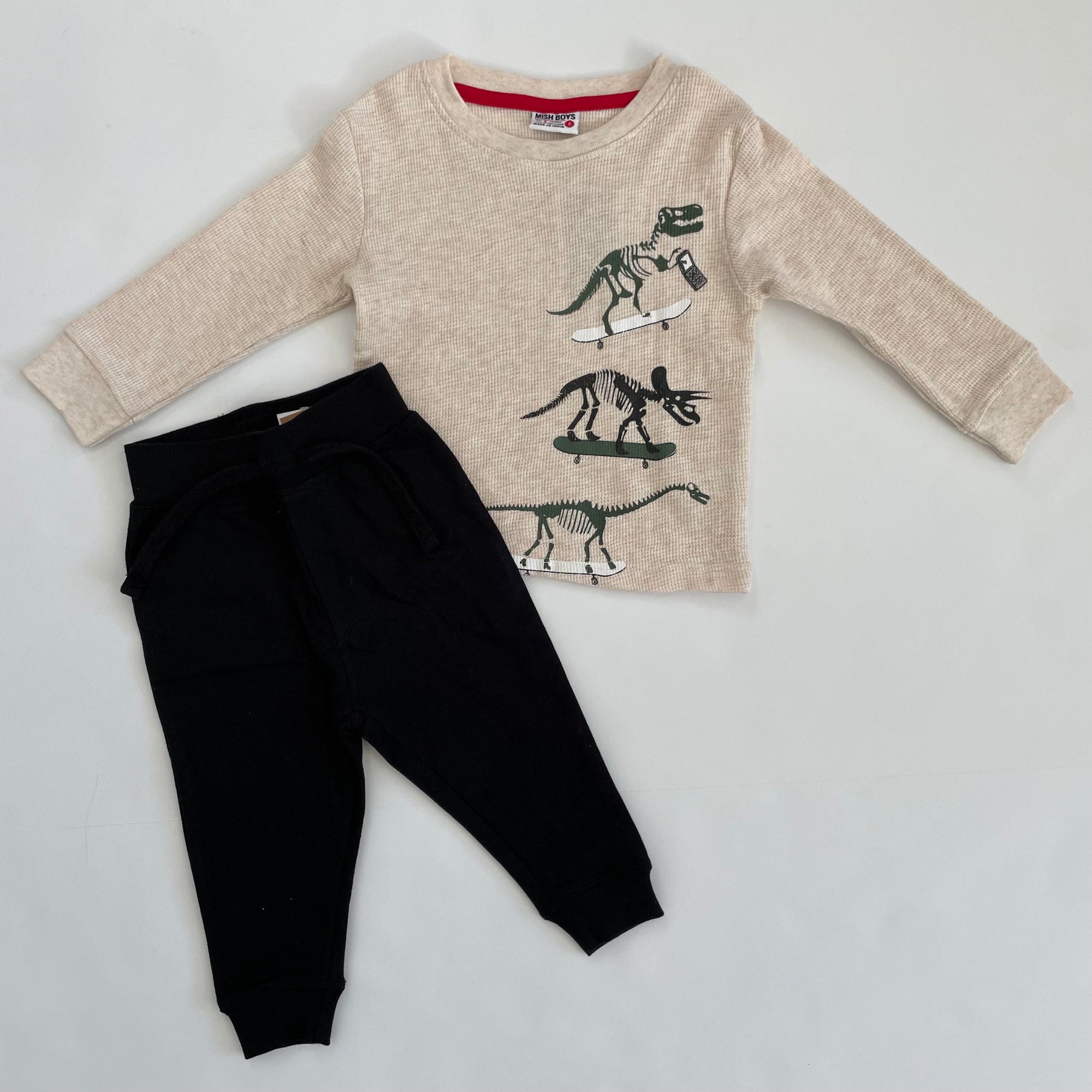 Thernal Dinosaur Shirt w/ Jogger 24M