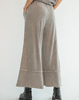 Washed Wide Legged Palazzo Pants