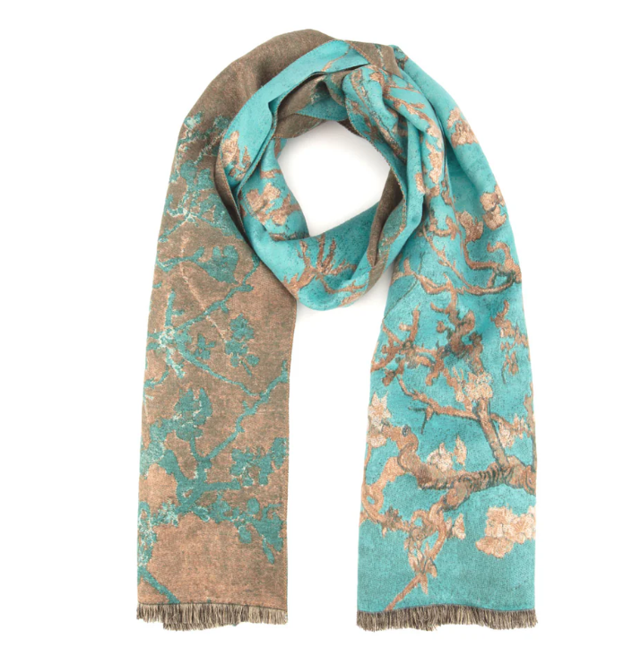 Turquoise Blossoms Scarf