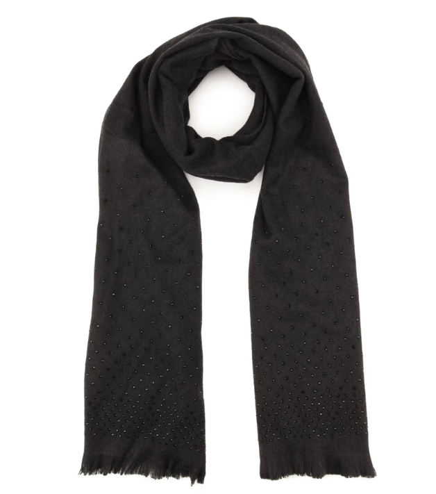 Black Cascade Diamante Scarf