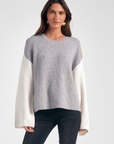 Colorblock Crewneck Sweater