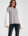 Colorblock Crewneck Sweater