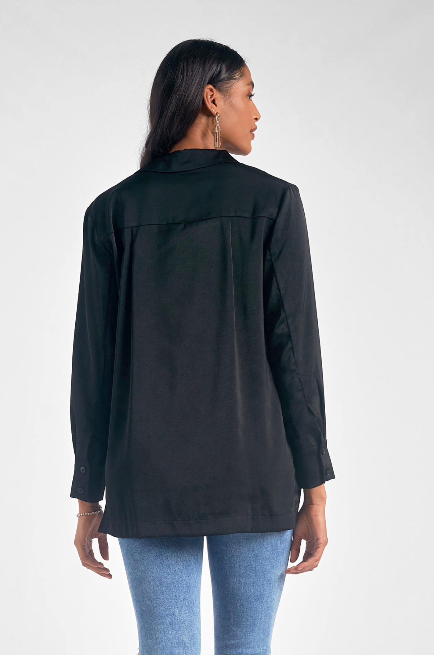 High Side Slit Button Down