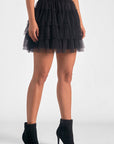 Layered Tulle Mini Skirt