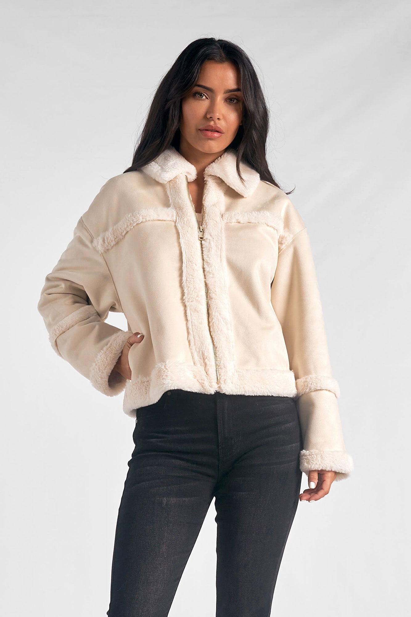 Muse Cropped Sherpa