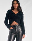 Black Off Shoulder Sweater