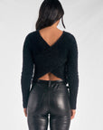 Black Off Shoulder Sweater