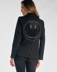 Bedazzled Smiley Blazer