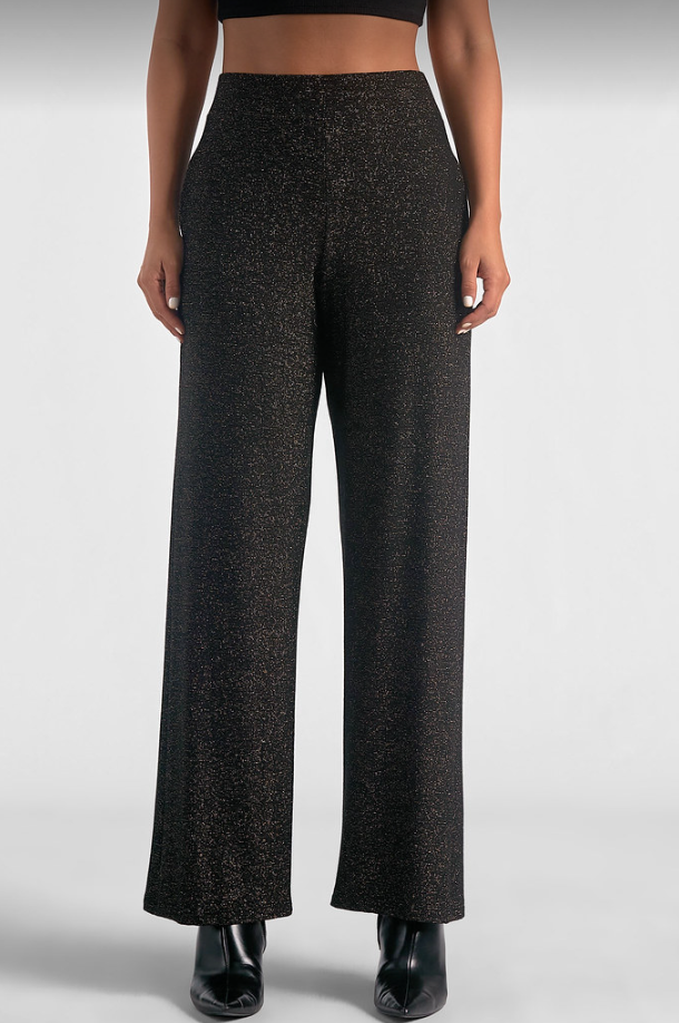Black &amp; Gold Sparkle Pants