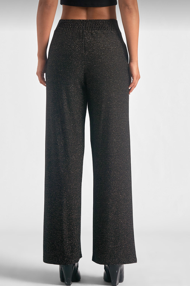 Black &amp; Gold Sparkle Pants